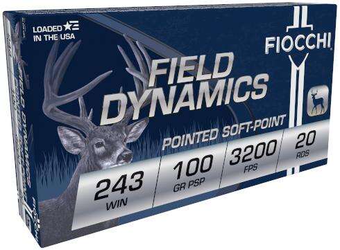 Ammunition Fiocchi Ammunition Ready Series FIOCCHI .243 100gr PSP 3200 FPS 20 RD